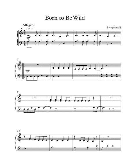 Born To Be Wild (arr. TLM)