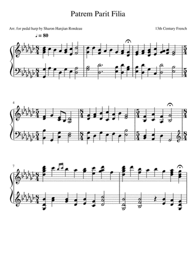 Patrem Parit Filia (arr. Sharon Hanjian Rondeau)