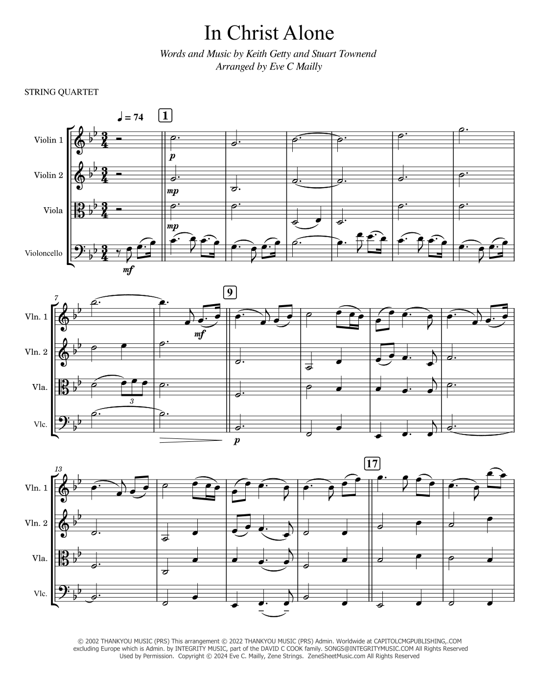 In Christ Alone (arr. Eve C. Mailly - Zene Strings)