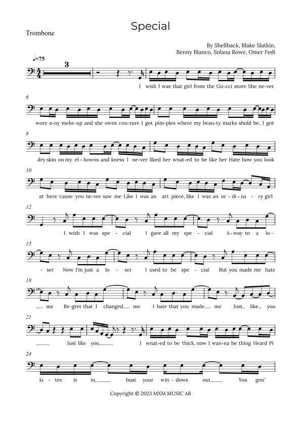 Special (arr. Alex Nunes Rodrigues)
