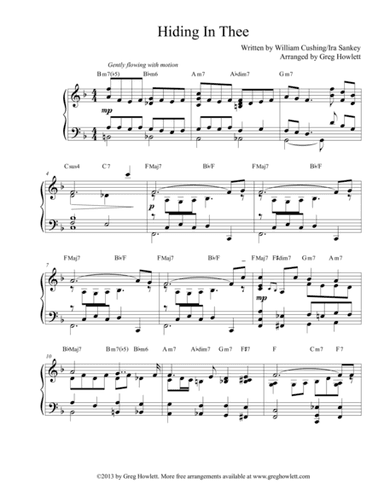Hiding in Thee (arr. Greg Howlett)
