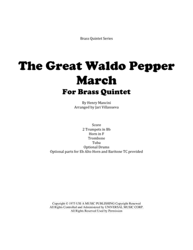 Great Waldo Pepper March (arr. Jari Villanueva)