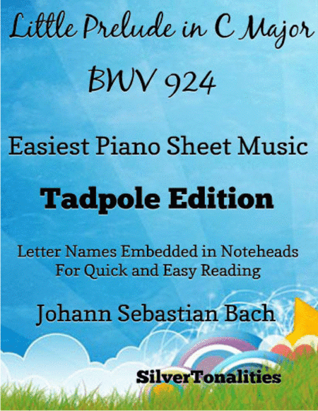 Little Prelude In C Major Bwv 924 Easiest Piano Sheet Music 2nd Edition (arr. SilverTonalities)
