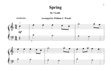 Spring (arr. William C. Woods)