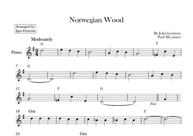 Norwegian Wood (this Bird Has Flown) (arr. Igor Ferreira)