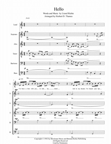 Hello (arr. Herbert D. Thames)