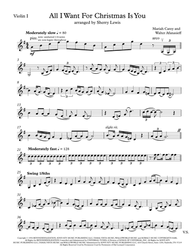 All I Want For Christmas Is You (arr. Sherry Lewis)