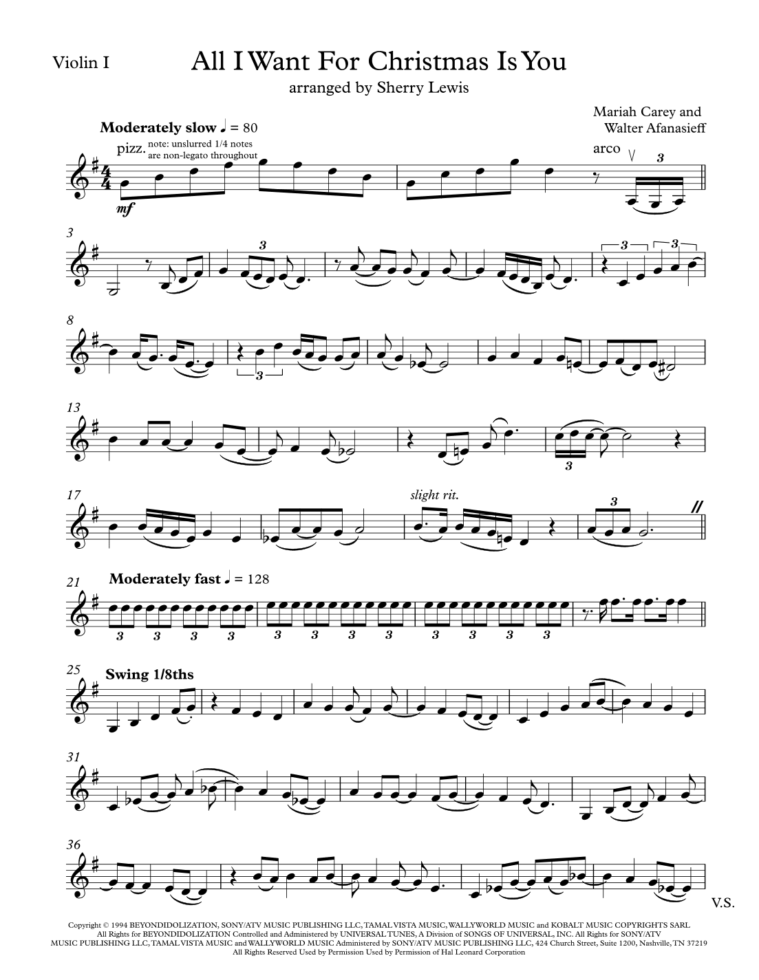 All I Want For Christmas Is You (arr. Sherry Lewis)