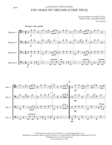You Make My Dreams (arr. Reed Hanna)
