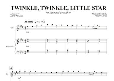 Twinkle Twinkle Little Star (arr. Art.o Artaud)