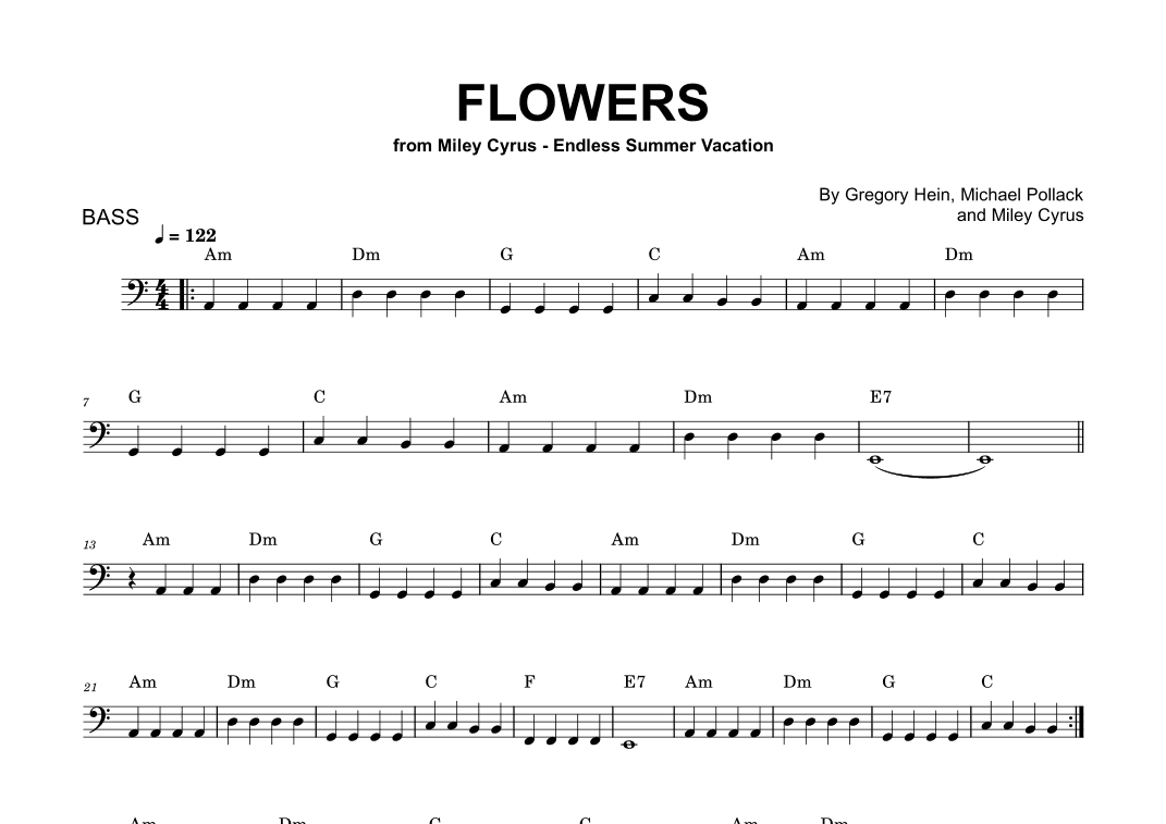 Flowers (arr. Alex Piazza)