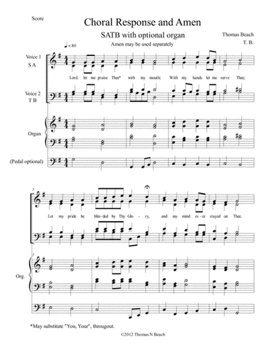 Choral Response and Amen