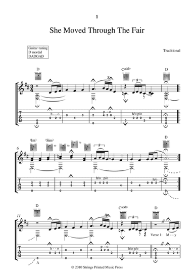 SHE MOVED THROUGH THE FAIR (arr. Lee Mitchell)