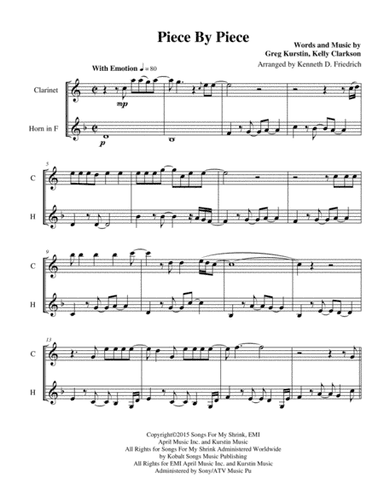 Piece By Piece (arr. Kenneth D. Friedrich)