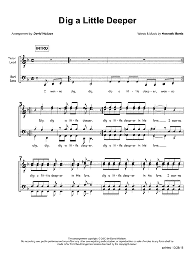 Dig a Little Deeper (arr. David Wallace)