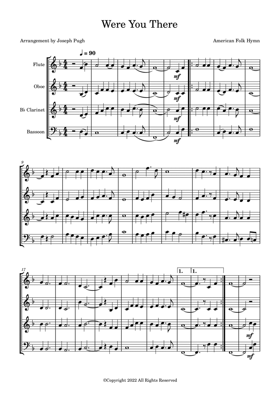 Were You There (arr. Joseph Pugh)