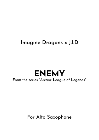 Enemy (arr. Jireh J.)