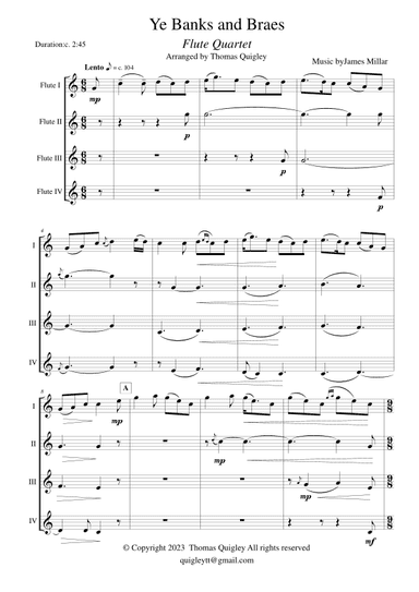Ye Banks and Braes (arr. Thomas Quigley)