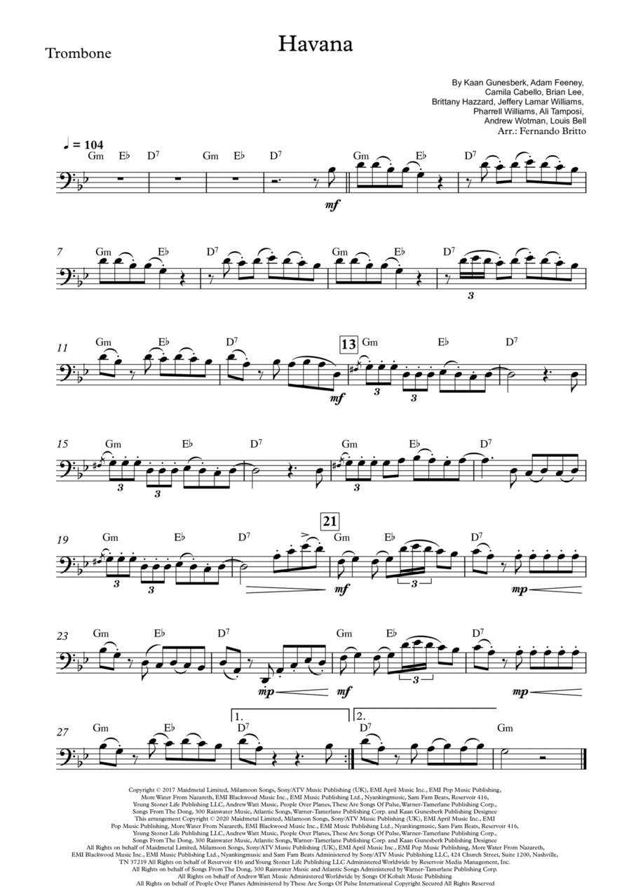 Havana (arr. Fernando Britto)