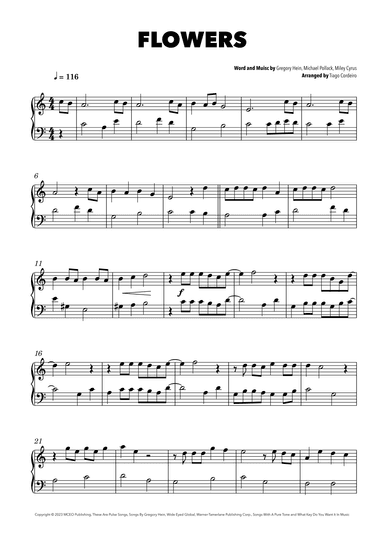 Flowers (arr. Tiago Cordeiro)