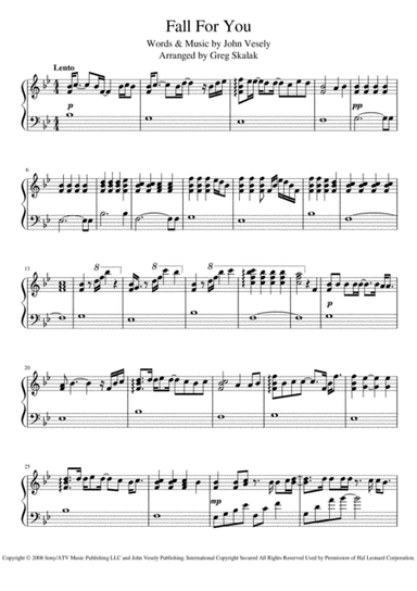 Fall For You (arr. Greg Skalak)