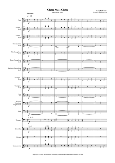 Chan Mali Chan (arr. Johnson Lee)