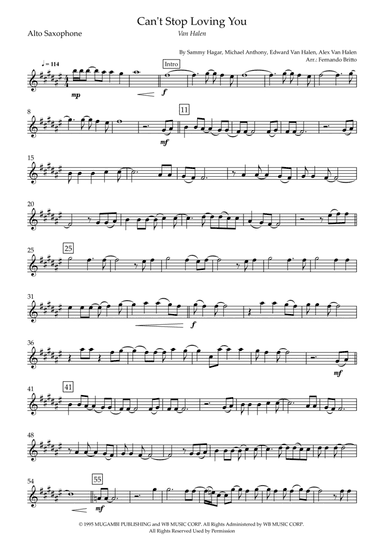 Can't Stop Loving You (arr. Fernando Britto)