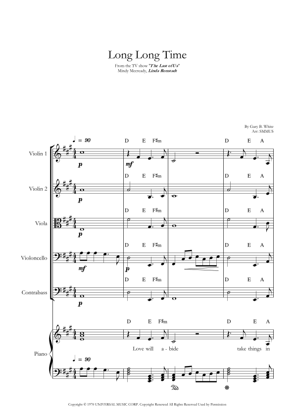 Long Long Time (arr. SMMUS)