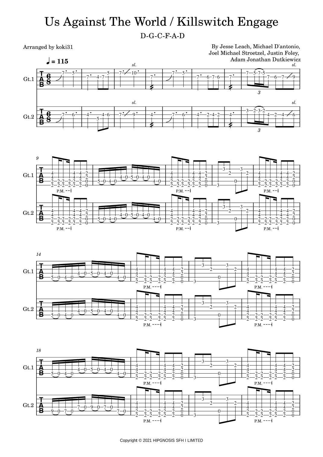 Us Against The World (arr. koki31)