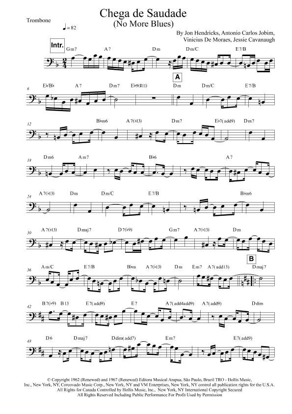 Chega De Saudade (no More Blues) (arr. Leonardo Silva)