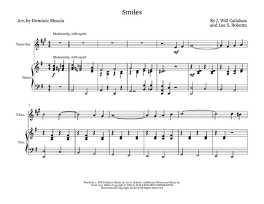 Smiles (arr. Dominic Meccia)
