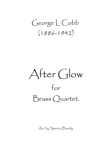 After Glow (arr. Spence Bundy)