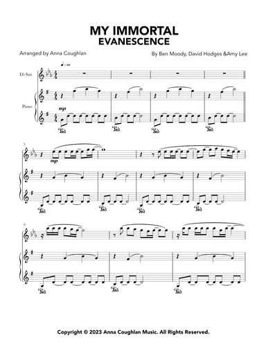 My Immortal (arr. Anna Coughlan)