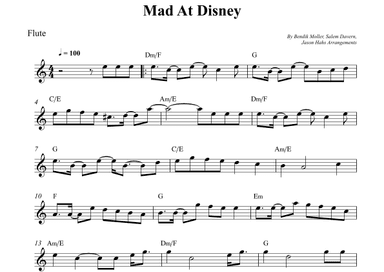 Mad At Disney (arr. Wesley S. SIlva)