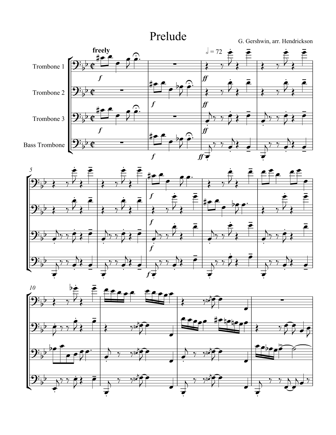 Prelude #1 (arr. Rob Hendrickson)