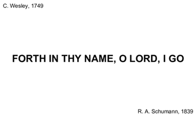 "Forth In Thy Name, O Lord, I Go" music sheet for smartphone (arr. DoReMi Edition)