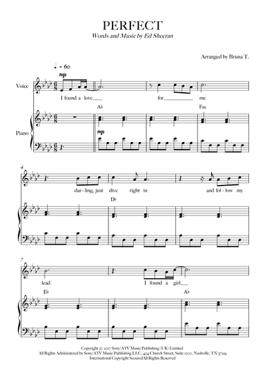 Perfect (arr. Bruna T.)