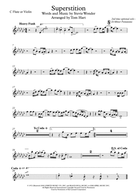 Superstition (arr. Tom Hart)