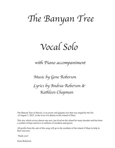 The Banyan Tree Vocal Solo