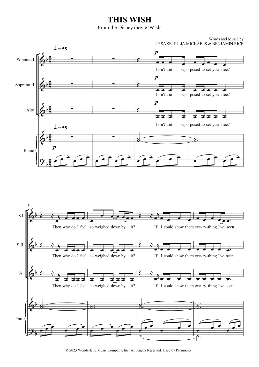 This Wish (arr. SCMusic)