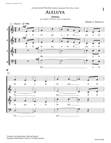 Aleluya - Misa Ng Pag-asa
