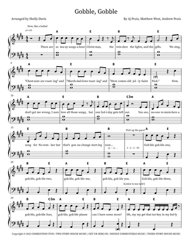Gobble, Gobble (arr. Shelly Davis)