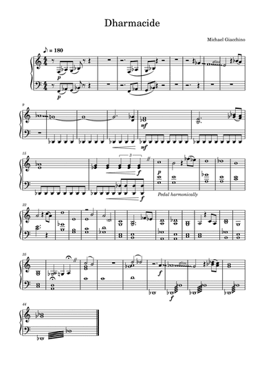 Dharmacide (arr. Charles Martin)