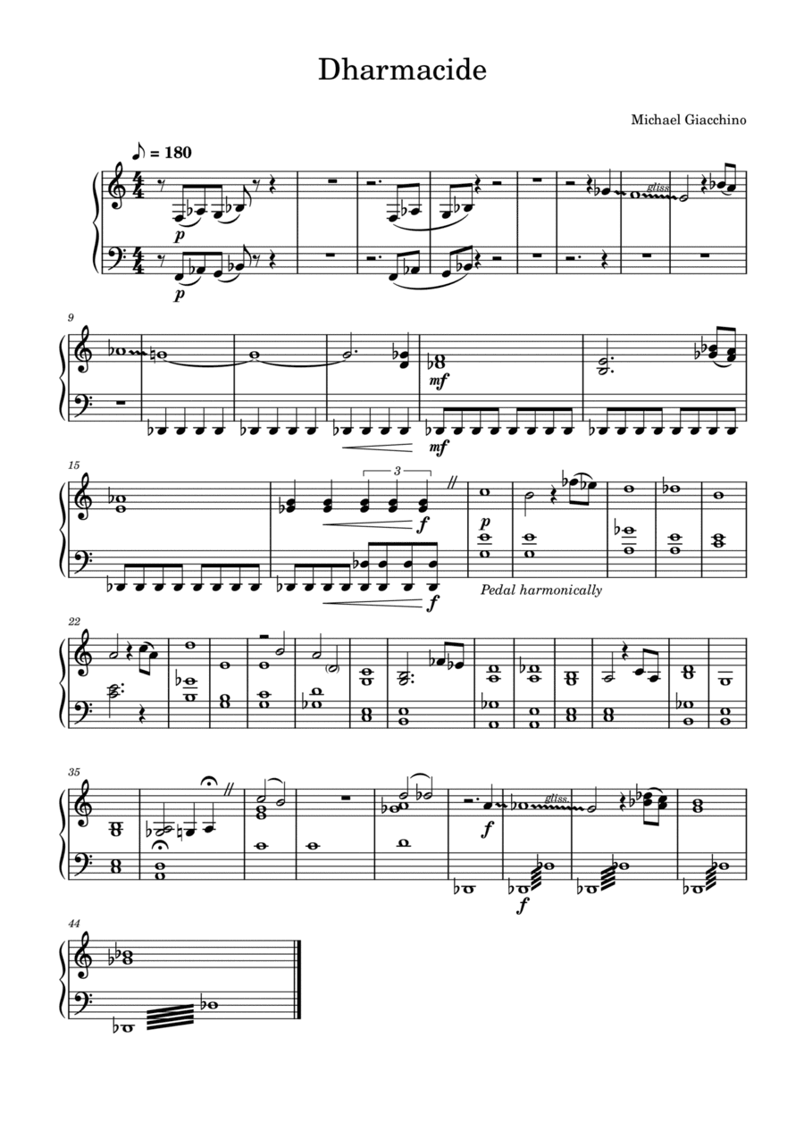 Dharmacide (arr. Charles Martin)