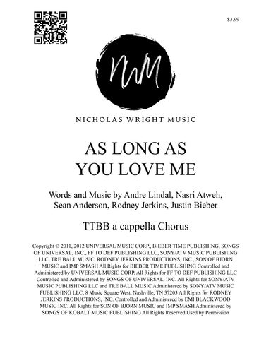 As Long As You Love Me (arr. Nicholas Wright)