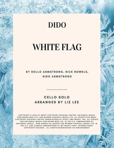 White Flag (arr. Liz Lee - Cellomoji)