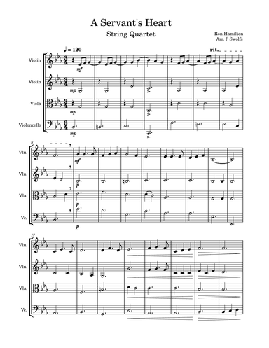 A Servant's Heart (arr. F. Swolfs)