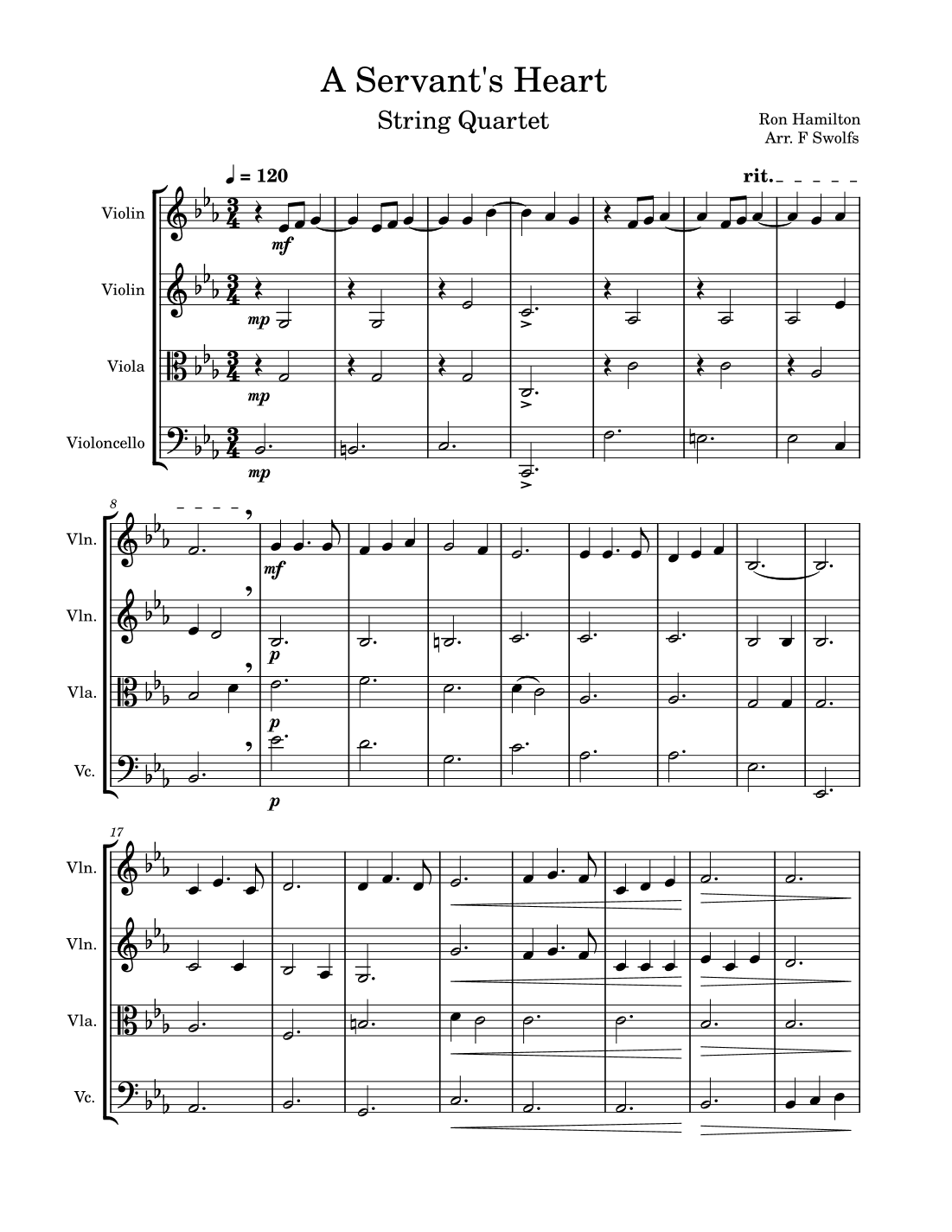 A Servant's Heart (arr. F. Swolfs)