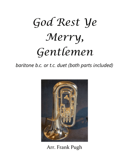 God Rest Ye Merry, Gentlemen baritone/euphonium duet (arr. Frank Pugh)