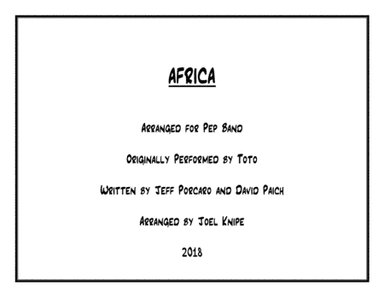 Africa (arr. Joel Knipe)